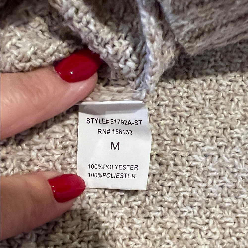Pink Clover Beige Crew Neck Sweater - Picture 3 of 6